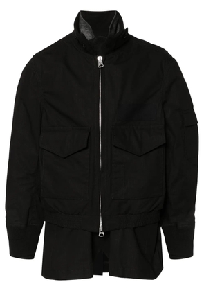 sacai multi-pocket jacket - Black