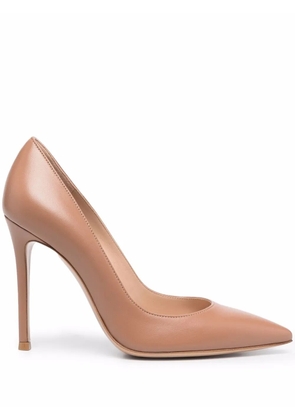 Gianvito Rossi 105mm Gianvito leather pumps - Neutrals