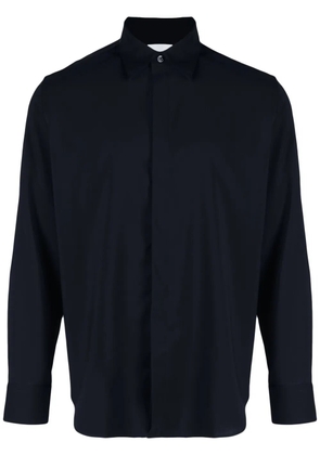 PT Torino long-sleeved virgin wool shirt - Blue