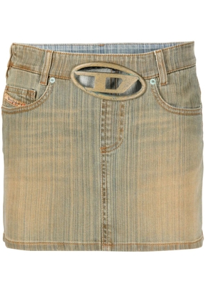 Diesel Oval D buckle denim skirt - Blue