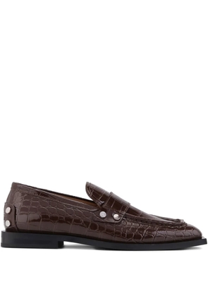 GANNI Jolene loafers - Brown