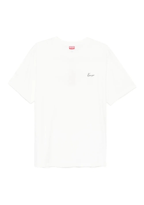 Kenzo floral-print cotton T-shirt - White