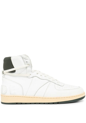 RHUDE Rhecess-Sky hi-top sneakers - White