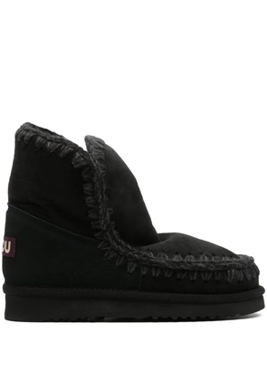 Mou Eskimo 18 logo-appliqué ankle boots - Black