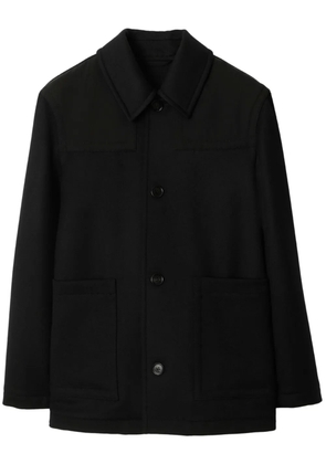 Burberry wool shirt jacket - Black