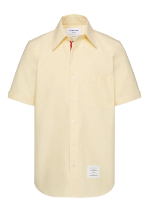 Thom Browne patch-pocket short-sleeve shirt - Yellow