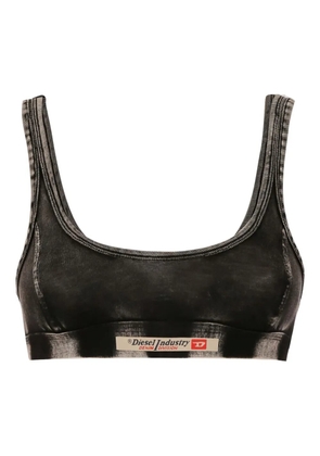 Diesel denim-effect bra - Grey