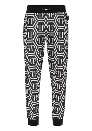 Philipp Plein monogram track pants - Black