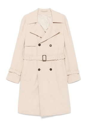 Eleventy belted double-breasted coat - Neutrals