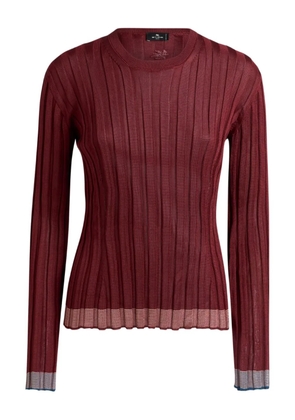 ETRO ribbed-knit sweater - Red