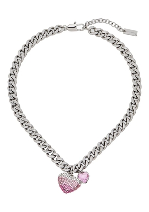 Marc Jacobs The Pave Ballon Heart necklace - Silver