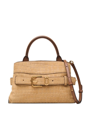 Marc Jacobs small The Suede Croc Dakota tote bag - Brown