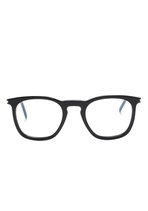 Saint Laurent Eyewear matte-effect square-frame glasses - Black