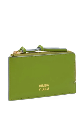 Bimba y Lola leather zip purse - Green