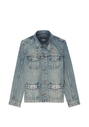 Zadig&Voltaire pocket denim jacket - Blue