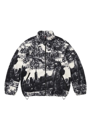 Supreme New York printed fleece jacket - White