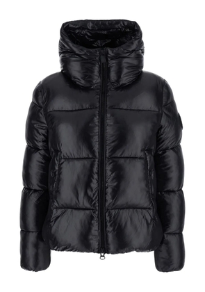 Save The Duck quilted hooded jacket - Black