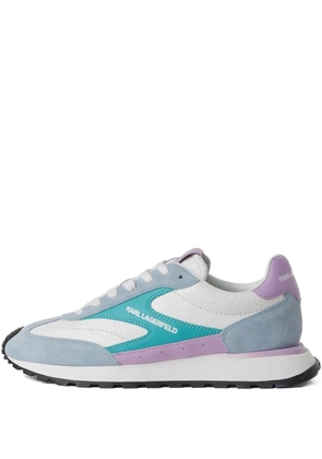 Karl Lagerfeld Jeans Kairo leather-mix lace-up sneakers - White