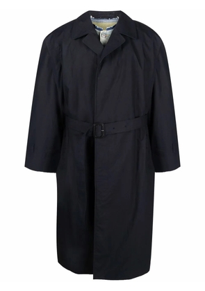 Maison Margiela layered cotton trench coat - Blue