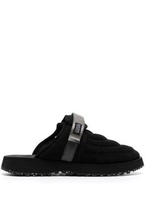 Suicoke Zavo touch-strap corduroy slippers - Black