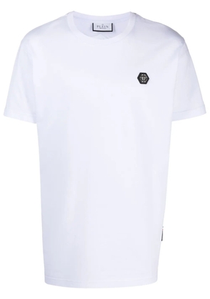 Philipp Plein Skull&Bones-print cotton T-shirt - White