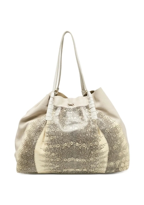 Nina Ricci Pre-Owned Lizard leather tote - Neutrals