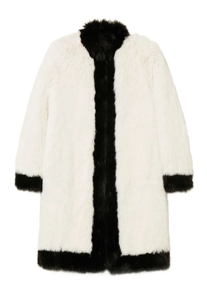 TWINSET two-tone faux-fur coat - White