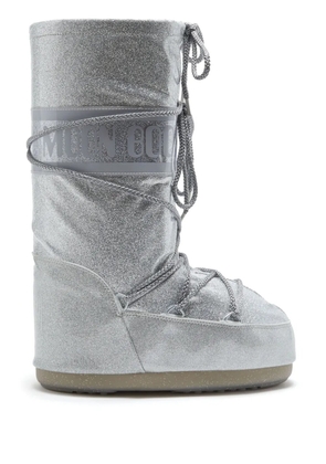 Moon Boot Icon Glitter snow boots - Silver