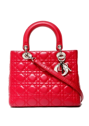 Christian Dior Pre-Owned 2011 medium Lady Dior handbag - Red