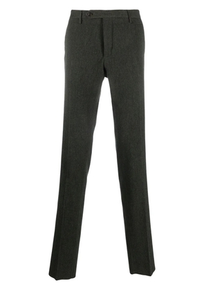 Incotex pinstripe chenille trousers - Green