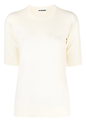 Jil Sander round-neck knitted T-shirt - Neutrals