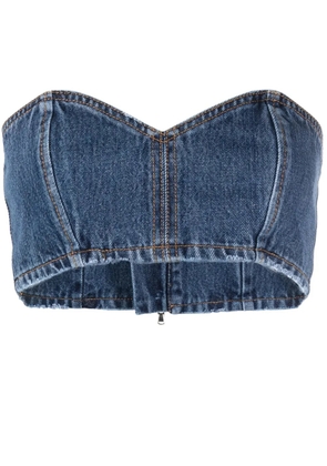 Mônot denim bandeau top - Blue