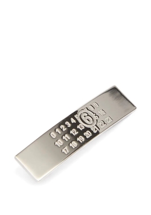 MM6 Maison Margiela Numbers-engraved hairclip - Silver