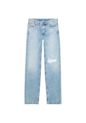 Diesel appliqué logo ripped jeans - Blue
