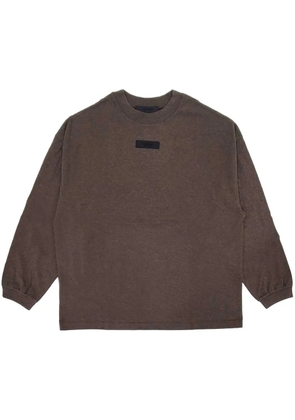 FEAR OF GOD ESSENTIALS logo-appliqué cotton T-shirt - Brown