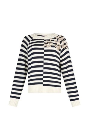 LIU JO stone-embroidery sweater - Black