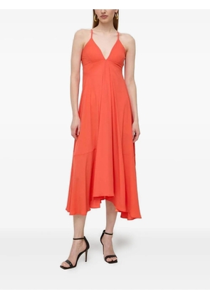 Silvian Heach v-neck midi dress - Orange