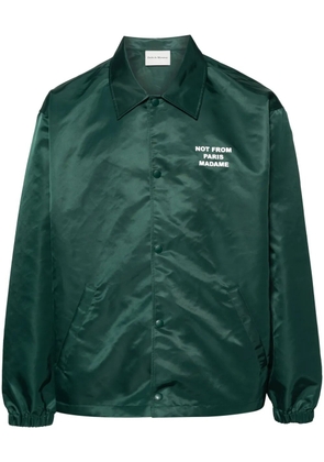 Drôle De Monsieur La Vest Slogan lightweight jacket - Green