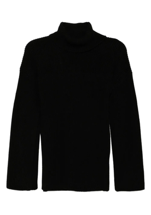 TOTEME merino slit sleeve sweatshirt - Black