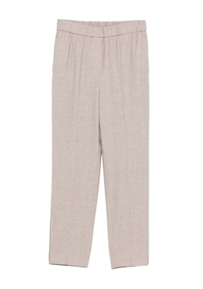 Peserico elastic-waist trousers - Neutrals