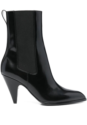 Sergio Rossi 85mm Beak pointed cone-heel boots - Black