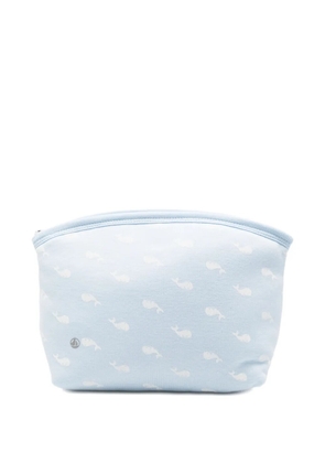Petit Bateau whale print make up bag - Blue