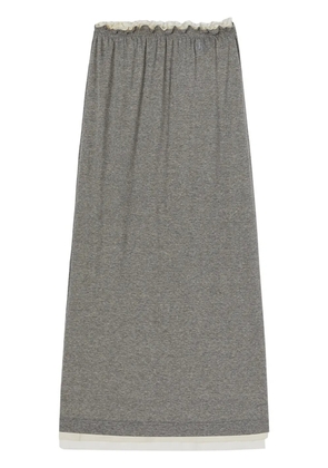 Jil Sander layered jersey midi skirt - Grey