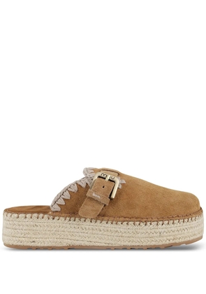 Mou leather slippers - Neutrals