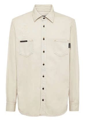 Philipp Plein denim shirt - Neutrals