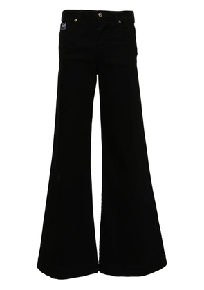 Versace Jeans Couture high-rise wide-leg jeans - Black