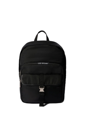 Off-White logo buckle outdoor backpack - Black