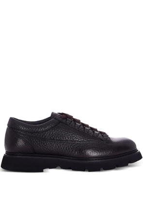 Doucal's textured lace-up shoes - Black