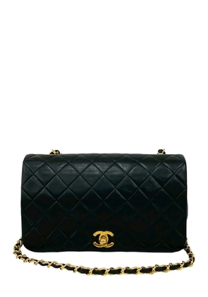 CHANEL Pre-Owned 1989-1991 Medium Quilted Lambskin Full Flap crossbody bag - Black