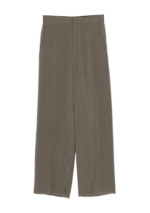 Balenciaga checked trousers - Brown